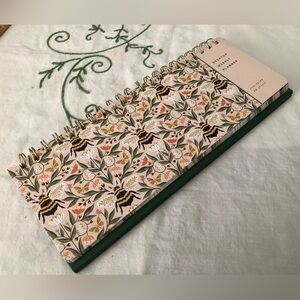 Juliana Tipton x Fringe weekly desktop planner featuring a bee and botanical pat